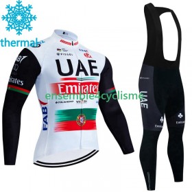 Tenue Maillot M/L + Collant à Bretelles Hiver Thermal Fleece Uae Emirates 2023 N002